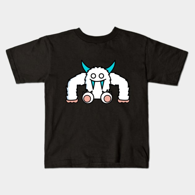 Cute yeti Kids T-Shirt by UniqueDesignsCo